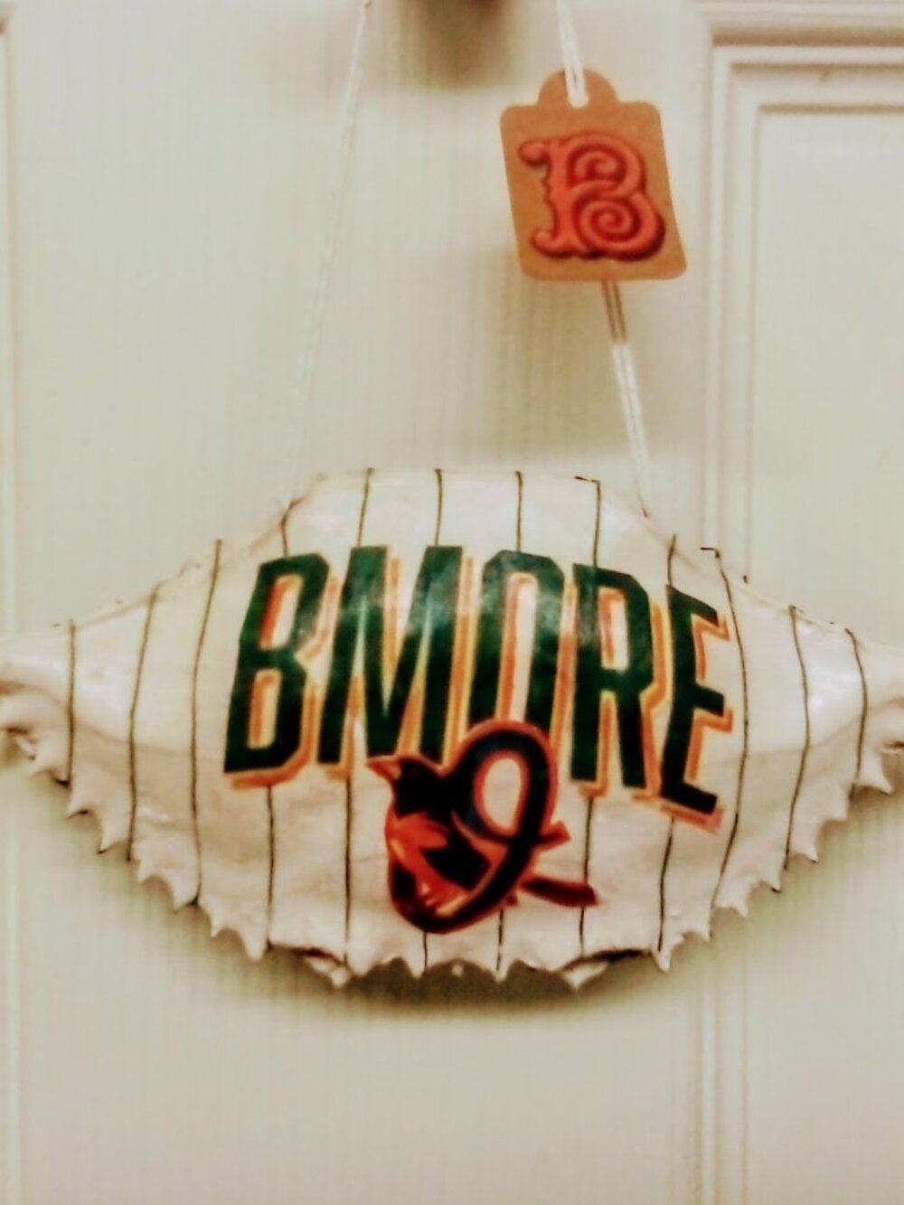 Baltimore Orioles Crab Ornament. Commemorates Fanday is Friday at the Yard!